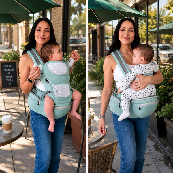 Easily Switch Between Carrier and Hip Seat